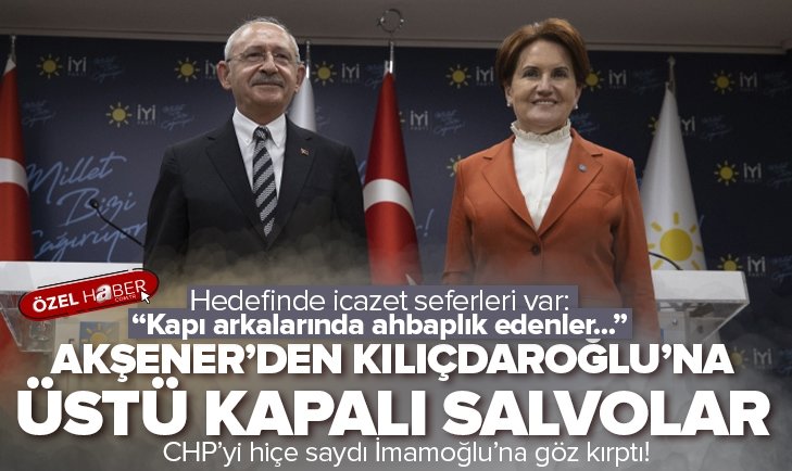 Akşenerden Kılıçdaroğluna üstü kapalı salvolar Birinci parti olacağız ama kapı arkalarında ahbaplık ederek değil