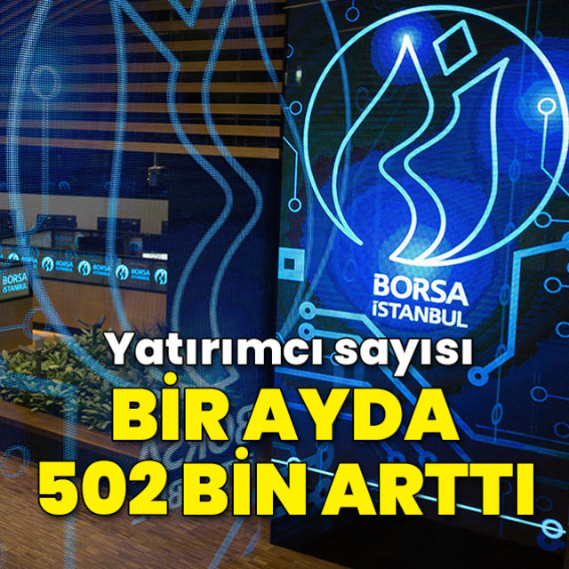 Kasımda yerli yatırımcı sayısı 502 bin arttı