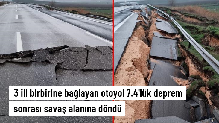 TAG Otoyolu'nun Osmaniye-Gaziantep arası deprem nedeniyle ulaşıma kapatıldı