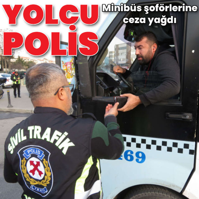 Kadıköy de polis yolcu gibi minibüse bindi, şoförlere ceza yazdı