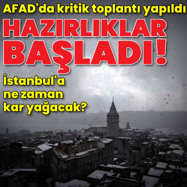 İstanbulda kar hazırlıkları başladı İstanbul a ne zaman kar yağacak