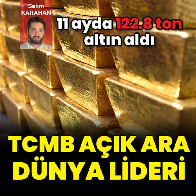 TCMB 2022 nin ilk 11 ayında dünyanın en çok altın alan merkez bankası oldu