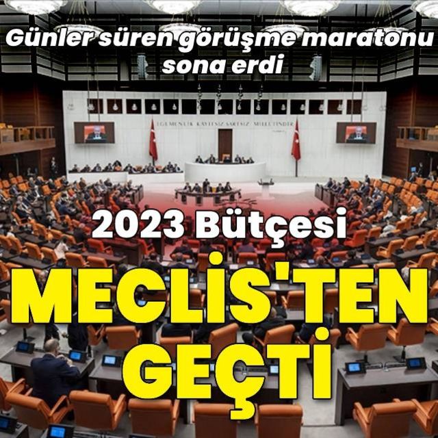 Son dakika haberi 2023 bütçesi kabul edildi