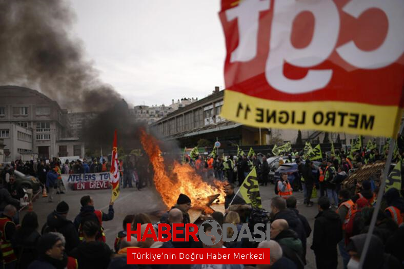 Fransada emeklilik reformuna karşı protestolar sürüyor 111 gözaltıProtestolarda 154 polis yaralandı