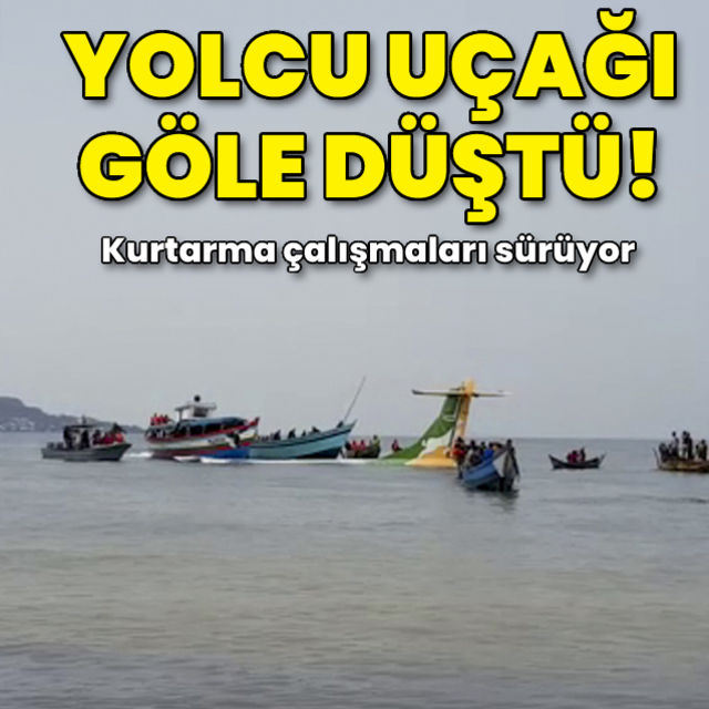 Tanzanya da yolcu uçağı göle düştü