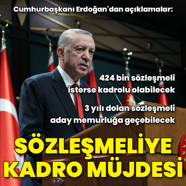 Cumhurbaşkanı Recep Tayyip Erdoğan dan açıklamalar