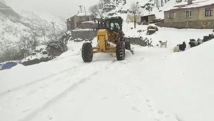 Şırnak  ta 20 köy ve 8 mezra yolu kardan kapandı