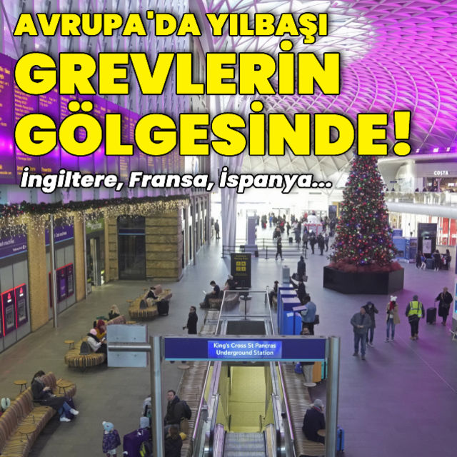 Avrupa da Noel ve yılbaşı grevlerin gölgesinde geçecek