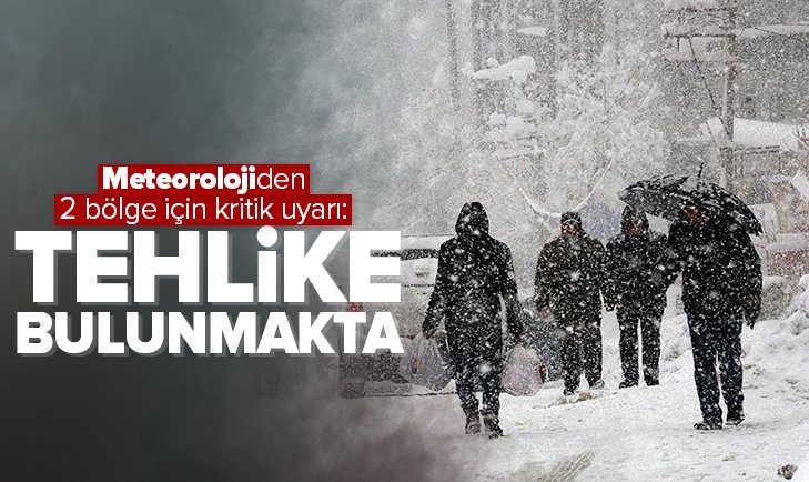 Meteorolojiden Doğu Karadeniz ve Doğu Anadolu için çığ uyarısı.