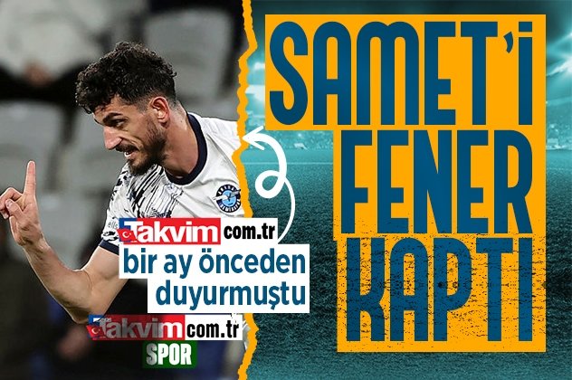 Fenerbahçe Samet Akaydın ı resmen duyurdu! İşte sözleşme detayları