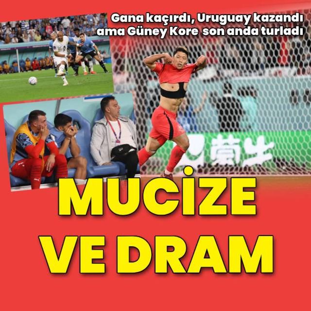 Güney Kore mucizesi Uruguay ve Gana ya büyük şok