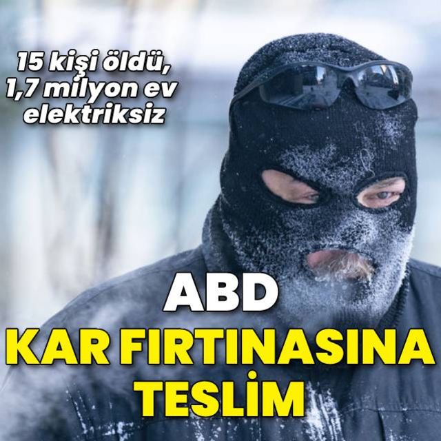 ABD de kar fırtınası nedeniyle en az 15 kişi hayatını kaybetti