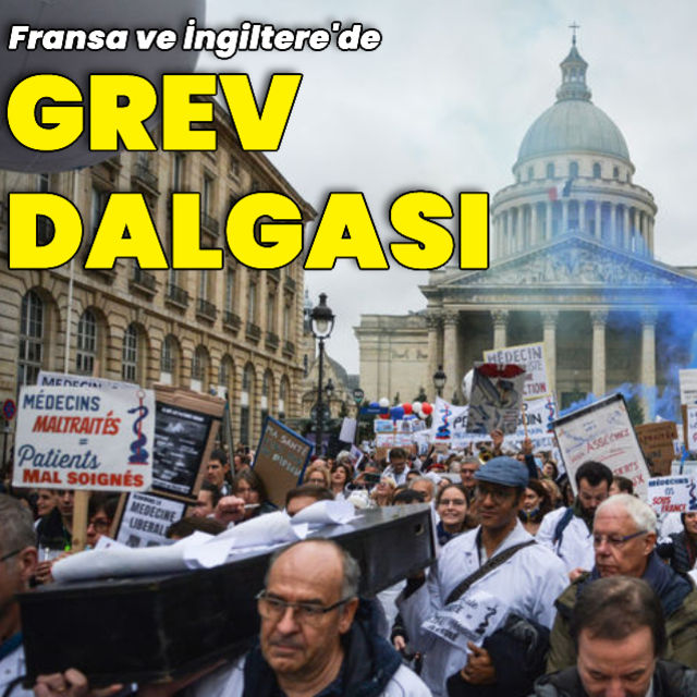 Fransa ve İngiltere de grev dalgası