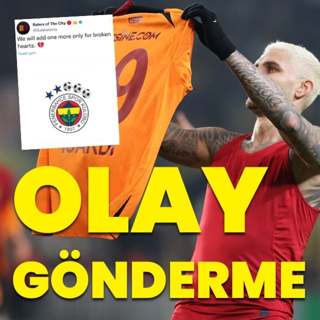 Galatasaray dan Fenerbahçe ye olay göndermeler