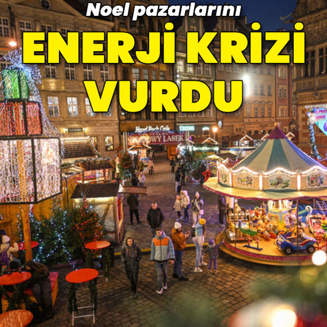 Noel pazarları enerji krizinin etkisi altında kuruldu