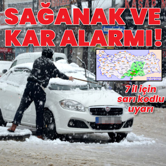 Meteoroloji den sağanak ve kar yağışı uyarısı