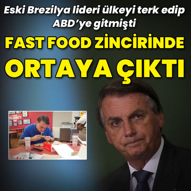 Yenilgi sonrası ülkeyi terk eden Brezilya lideri fast food zincirinde ortaya çıktı