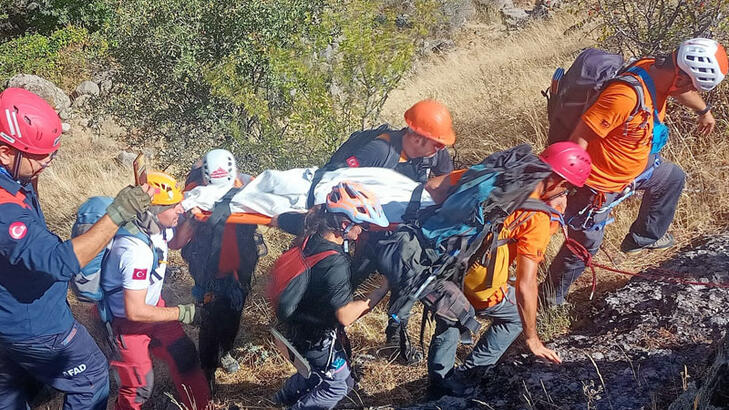 Boluda kanyonda arama kurtarma tatbikatı