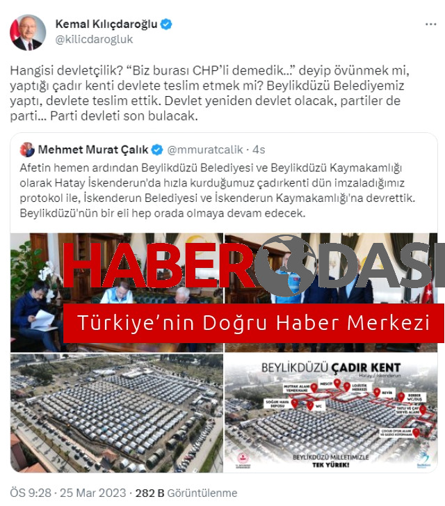 Kılıçdaroğlu Erdoğanın Biz burası CHP'li demedik sözlerine Beylikdüzü Belediyesinin yaptığıyla yanıt verdi Hangisi devletçilik