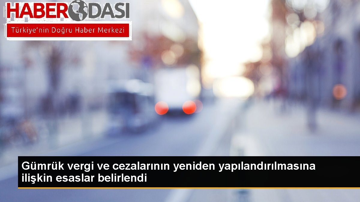 Gümrük vergi ve cezalarının yeniden yapılandırılmasına ilişkin esaslar belirlendi