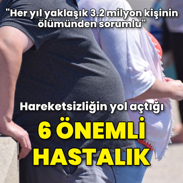 Dikkat Hareketsiz yaşamın yol açtığı 6 önemli hastalık