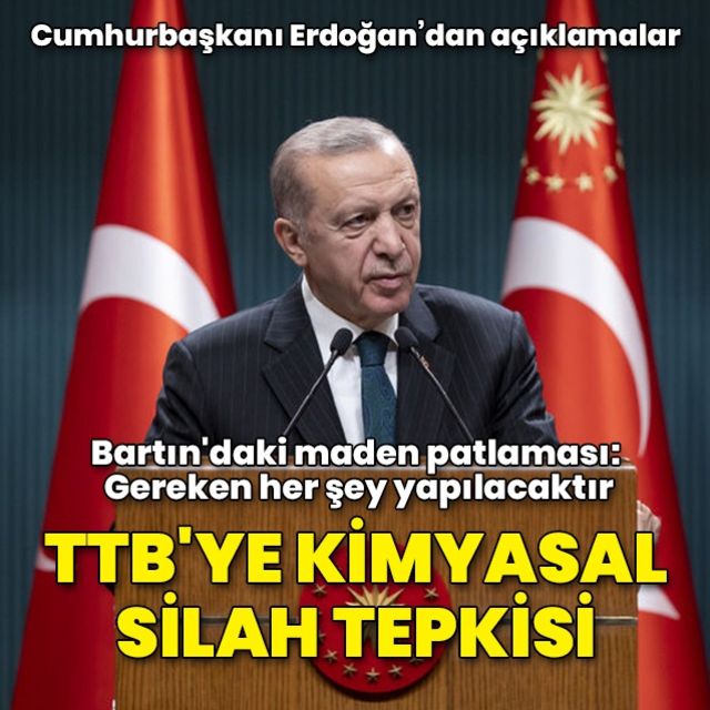 Cumhurbaşkanı Recep Tayyip Erdoğan dan kabine toplantısı sonrası açıklamalar