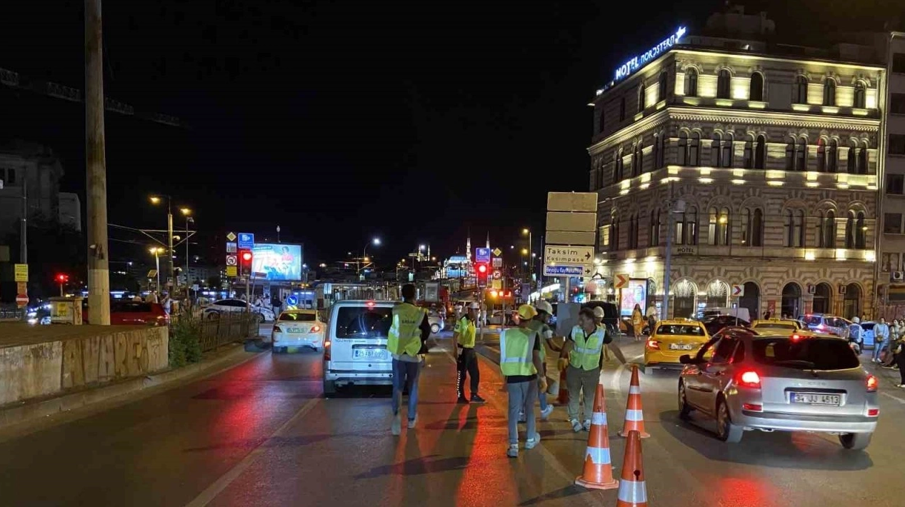 Galata Köprüsünde 40 gün sürecek bakım çalışmaları başladı