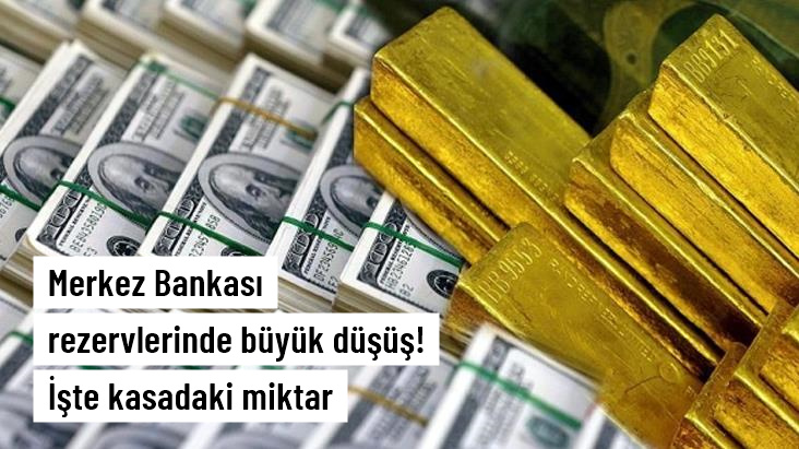 Merkez Bankası rezervleri bir haftada 2,2 milyar dolar azaldı