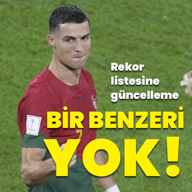 Ronaldo dan rekor listesine güncelleme