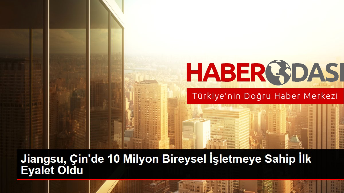 Jiangsu Çinde 10 Milyon Bireysel İşletmeye Sahip İlk Eyalet Oldu